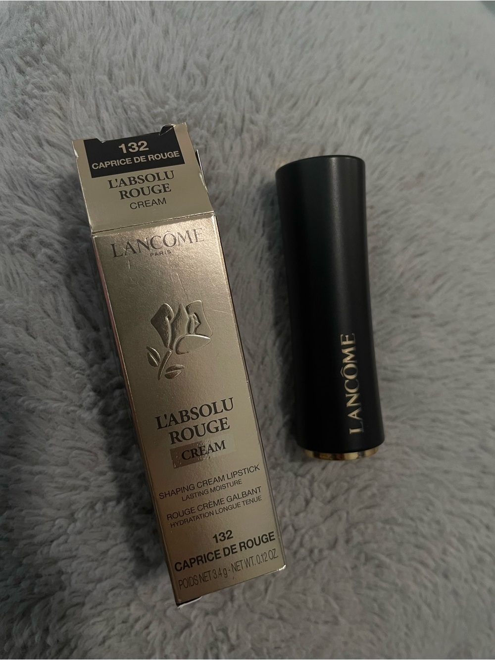Lancôme L'Absolu Rouge Cream Lipstick — Caprice de Rouge (132) - Deep Red